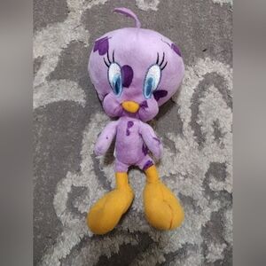 Warner Bros. Purple and Yellow Tweety Plush
